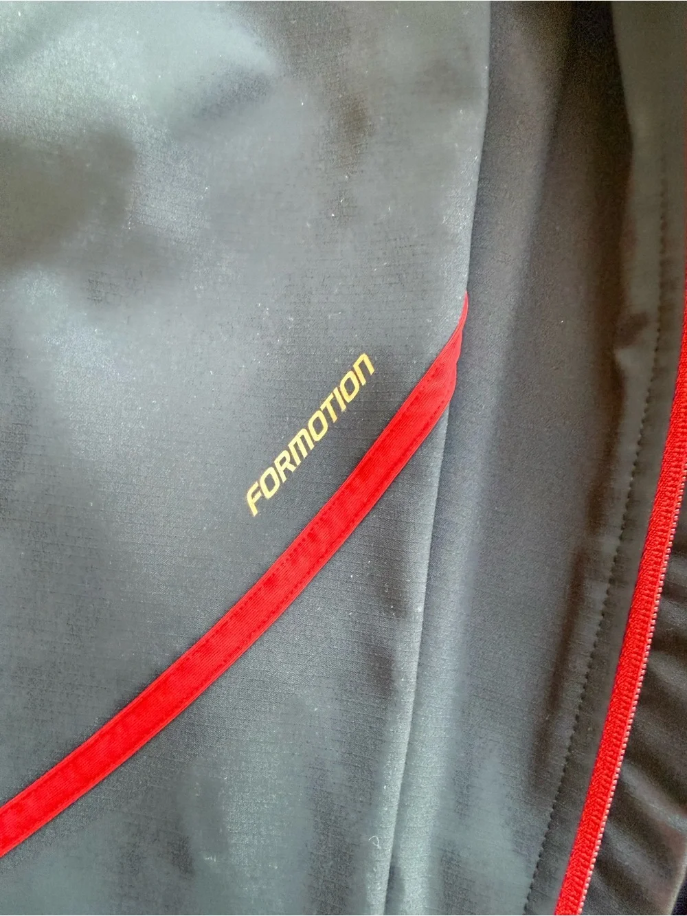 Adidas Formotion Men’s Size 3XL Black Active Track Jacket Red Trim Full-Zip Coat